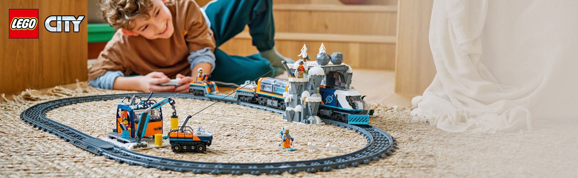 LEGO City Explorers' Arctic Polar Express Train Set Toy 60470