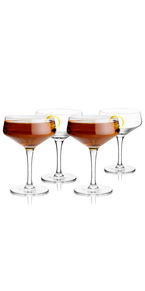 The Buybox Vintage Coupe Glasses Set Of 6, Champagne, Cocktail, Martini, Wine Glasses, Long Stem Glassware, (8.8oz/260ml) (6 Pcs - View #11