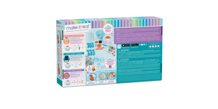 Kit Mini Pottery Studio Make It Real - Poterie Sans Cuisson Pour Enfants Dès 8 Ans