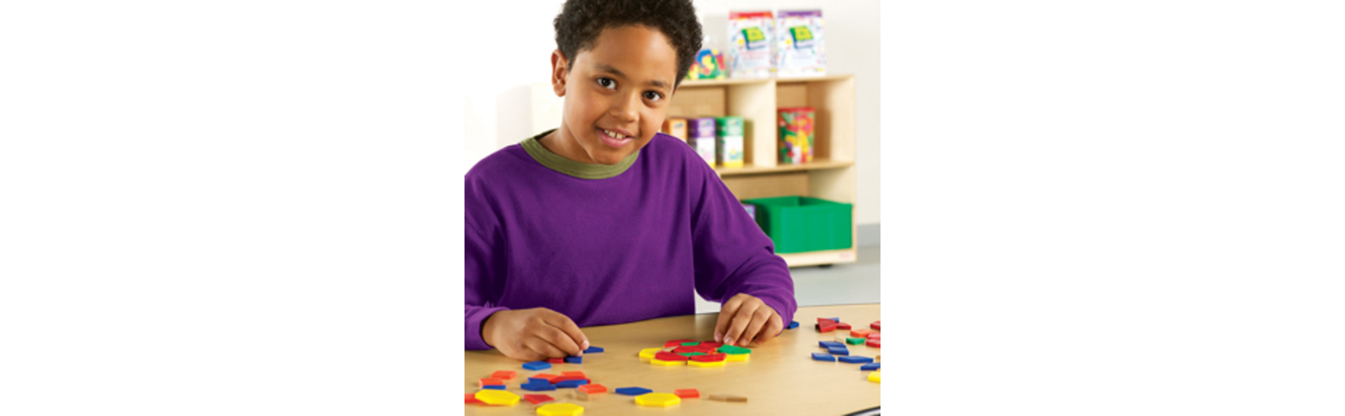 Learning Resources Plastic Pattern Blocks, Math Games for