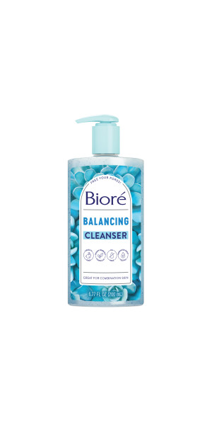 Bioré Balancing Face Wash, PH Balanced Face Cleanser, Combination