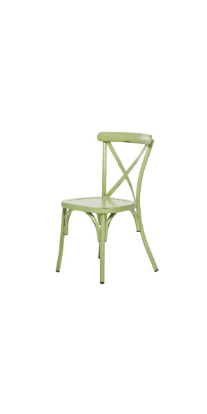 DecMode 22 W 35 H Metal Farmhouse Outdoor Dining Chair Green 2 Piece Walmart