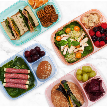 EasyLunchboxes® – Patented Design Bento Lunch Boxes – Reusable 5