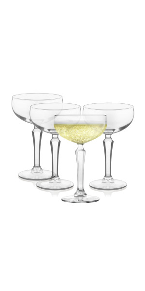 Libbey Capone Coupe Cocktail Glasses, 8.6oz, Set of 4