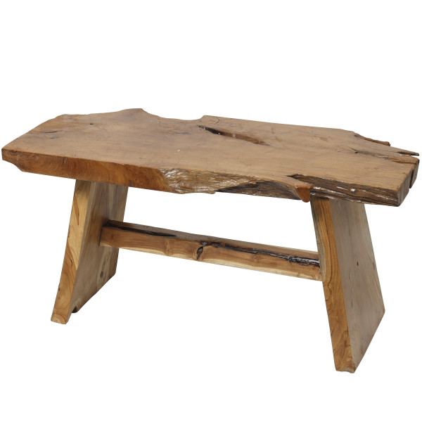 Rustic Wood Slab Coffee Table