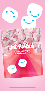 Jet Puffed Marshmallows, HeartMallows, Strawberry, Marshmallows