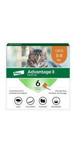 Advantage II Flea Treatment Prevention for Small Cats 6 Pack