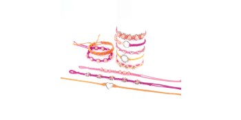  Make It Real - Macrame Friendship Bracelet Making Kit for Girls  - Kids String Bracelet Making Kit - Friendship Bracelet Craft Kit w/Thread,  Beads & More - DIY Bracelet Kit for