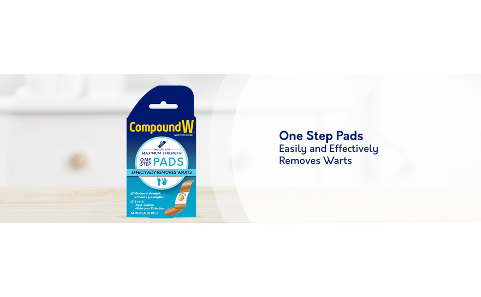 Compound W® One Step Pads  Compound W® Wart Removal Products