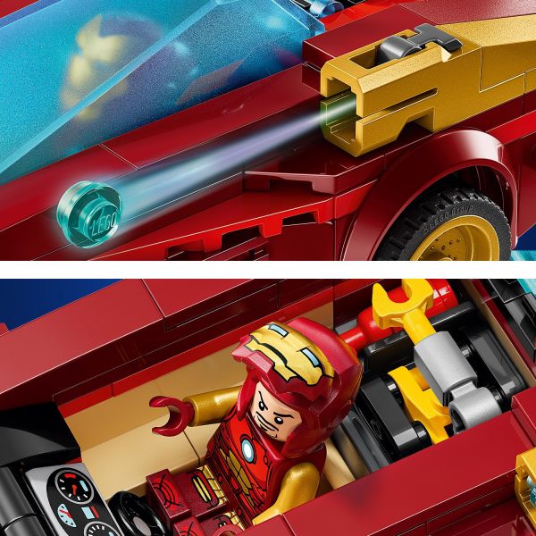 Includes stud shooters, opening cockpit and room for Dum-E.