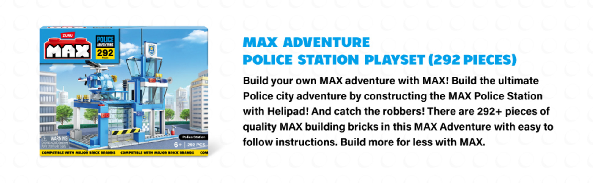 Max Adventure Police Station Playset (291 pieces) - Walmart.com