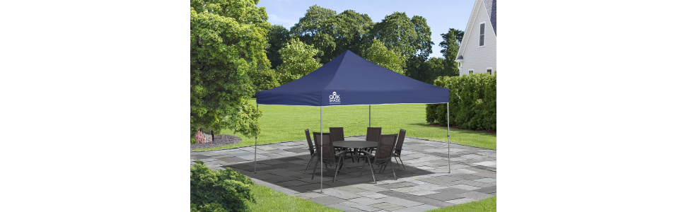 Quik Shade 12 x 12 Instant Straight Leg Pop Up Outdoor Canopy Shelter Blue Walmart