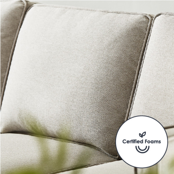 HANA Sofa : Sand Grey Linen – Mellow Home