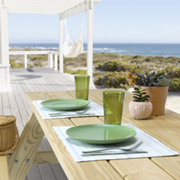 ProWood Homestead 72 in. Outdoor Wood Picnic Table Kit 492673