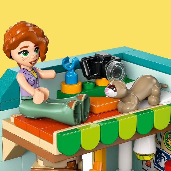 Autumn loves to play with her pet ferret, Bandit.
