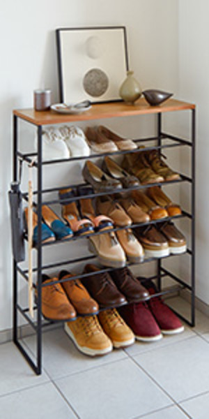 Six-Tier Shoe Rack (34 H) - Steel - Yamazaki Home