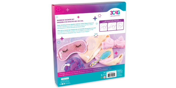 Three Cheers For Girls 3C4G Unicorn Rainbow Magic Chalk 9 Piece