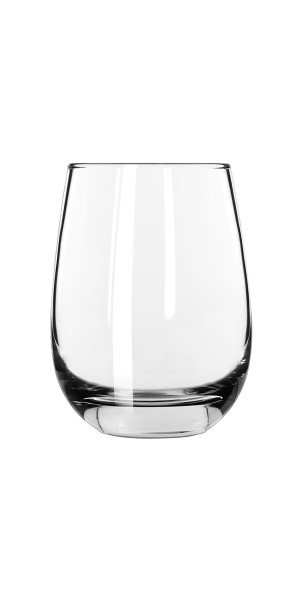 Libbey Stemless Glasses, Clear, 15.25-ounce, Set of 12