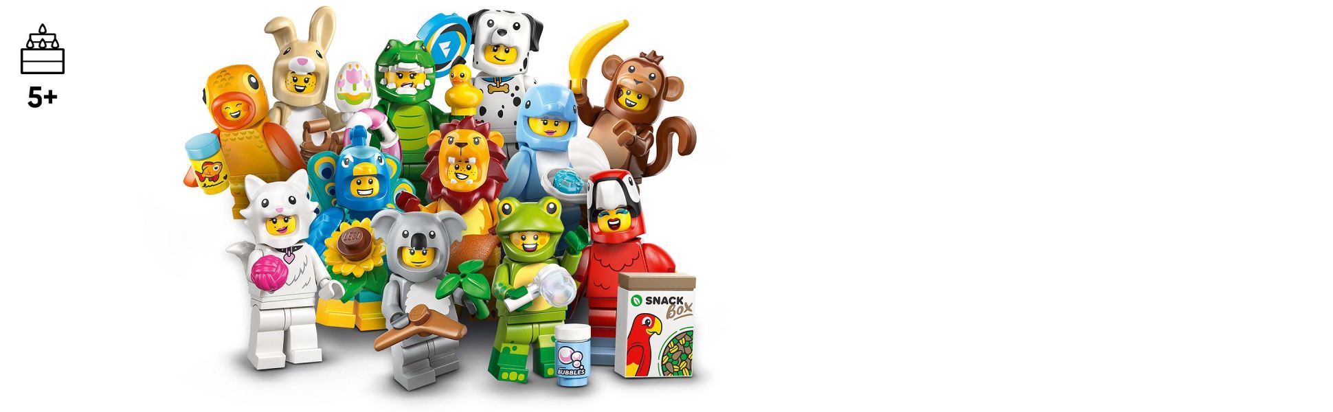 Kids ages 5 and up can add to their minifigure collections with these fun and detailed characters.