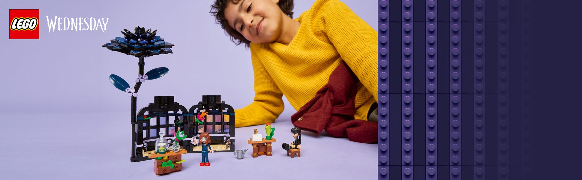 Enchant Wednesday fans with a LEGO set filled with hidden surprises and 2 minidoll figures to enhance play possibilities.