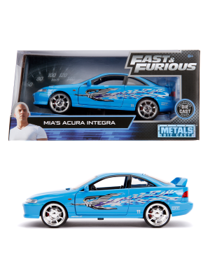 Mia's The Fast & the Furious 1:24 Scale Acura Integra Right Hand Drive Blue  Diecast Model Car by Jada