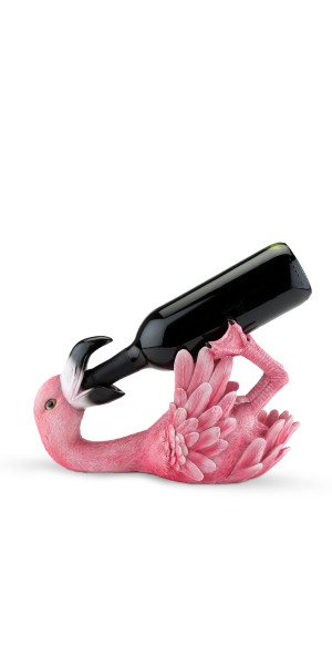 True Flirty Flamingo Polyresin Wine Bottle Holder Pink Standard Wine Bottle Walmart