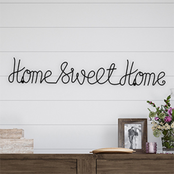 Décoration Murale Métal Sweet Home - - Artwall And Co