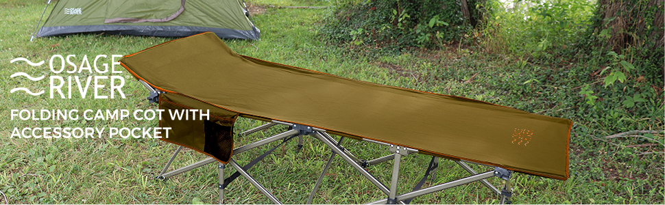 OSAGE RIVER Comfortable and Lightweight Standard Folding Camping Cot Walmart