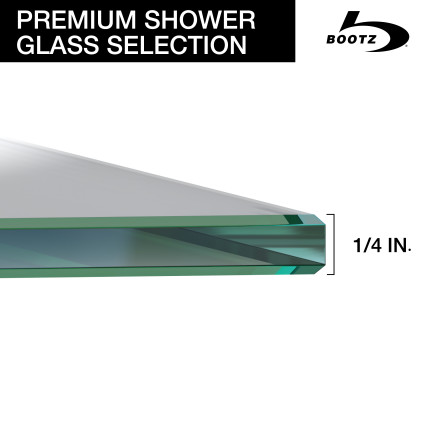 Bootz Industries Mahalo 56- 60 in W x 58 in H Semi-Frameless