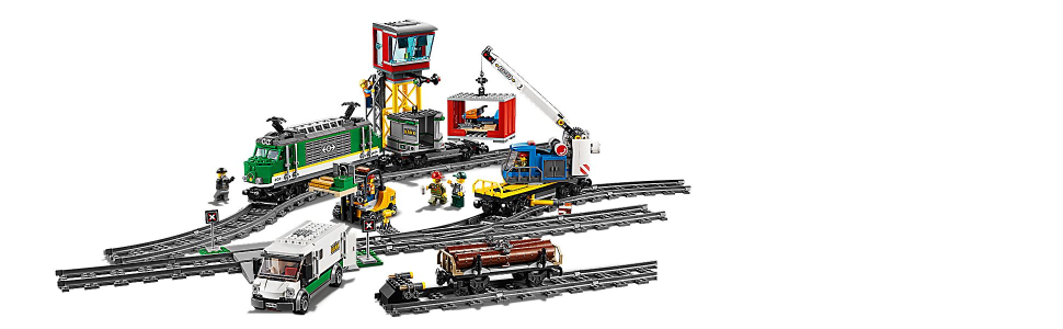 LEGO City Le train de marchandises télécommandé 60198 LEGO : la
