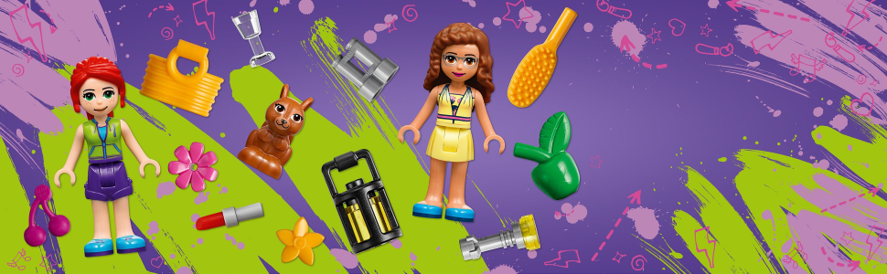 LEGO Friends Glamping nella Natura, Avventure nel Bosco con 2 Mini  Bamboline, Giocattoli per Bambini di 6 Anni, 41392 : : Giochi e  giocattoli