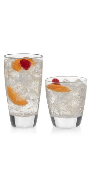 Libbey Classic 16-Piece Glass Tumbler and Rocks Set
