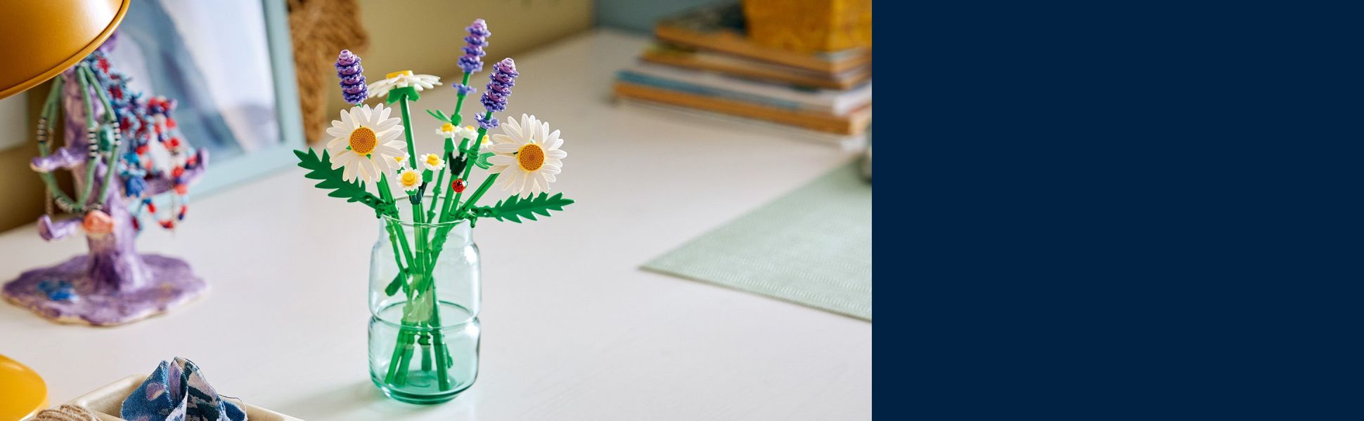Once kids have completed their bouquet, they can show it off proudly as cute bedroom decor.