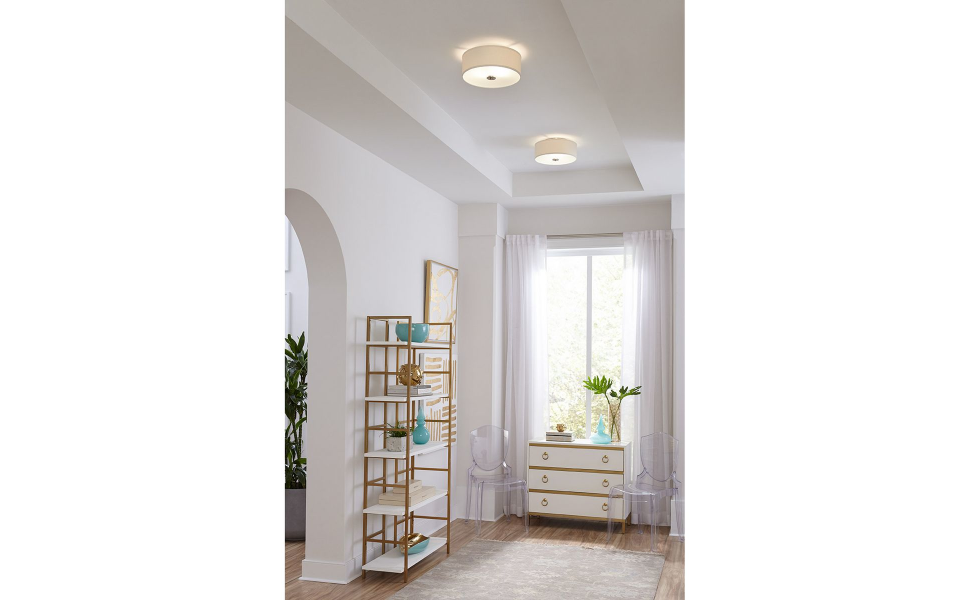 Progress Lighting Inspire Collection 13 In 2 Light Brushed Nickel Transitional Kitchen Ceiling