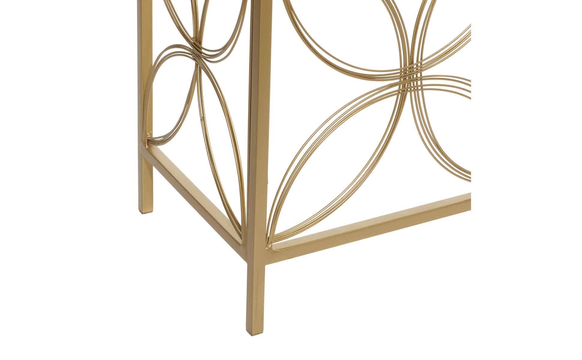 激レア))終売品！！octability Flat Table ate Litton Lane 42 in. Gold Extra Large Rectangle Metal Open