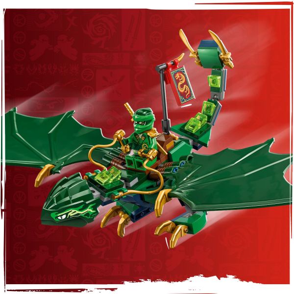 LEGO NINJAGO Lloyd's Green Forest Dragon Toy 71829 6526901 - Best Buy