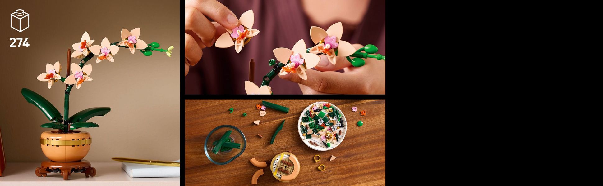 Relax and unwind as you build a LEGO plant that’s blooming with delightful details.