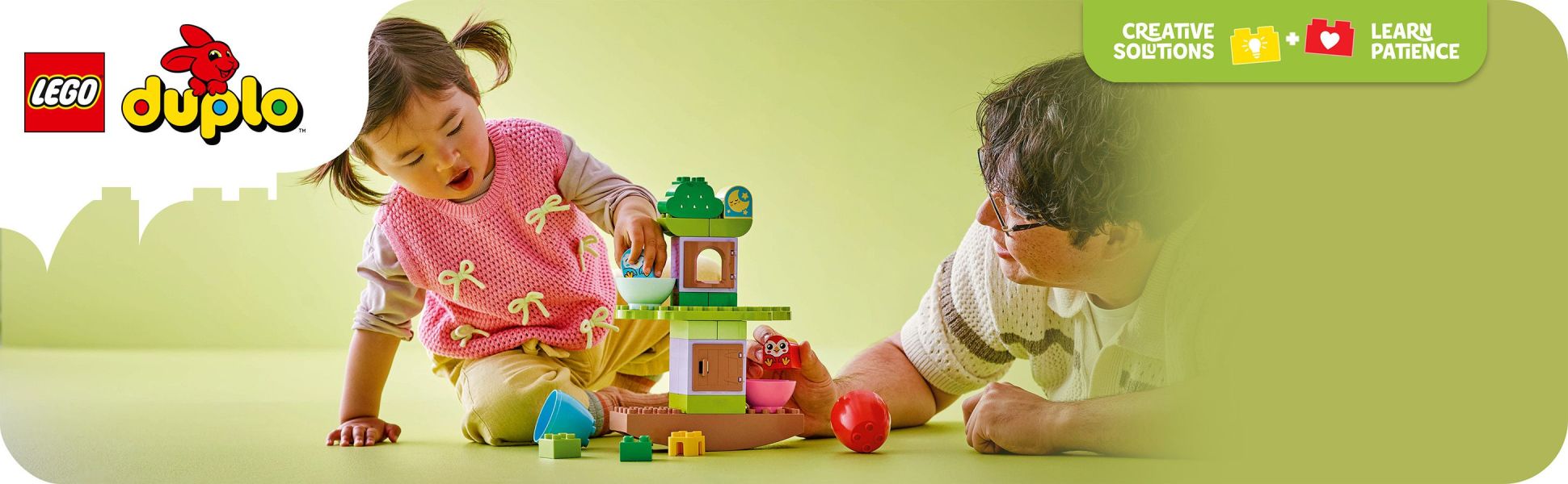 A fun wobbling tree model that teaches toddlers stacking and balancing skills.