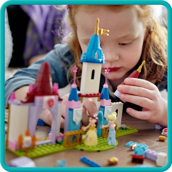 LEGO Disney Princess Creative Castles 43219​, Toy Castle Playset with Belle  and Cinderella Mini-Dolls and Bricks Sorting Box, Travel Toys for Kids,  Girls and Boys ages 6+ 