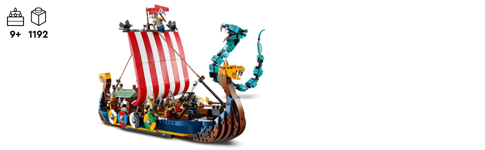LEGO Creator Viking Ship and the Midgard Serpent 31132 by LEGO