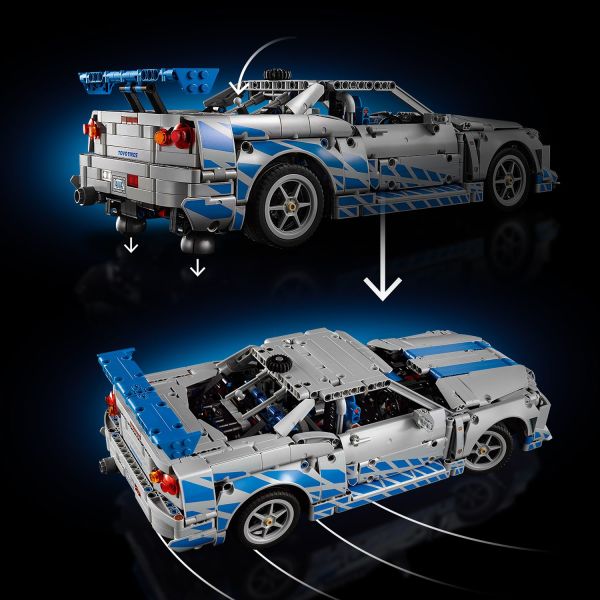 LEGO Technic 2 Fast 2 Furious Nissan Skyline GT R (R34) Car 42210