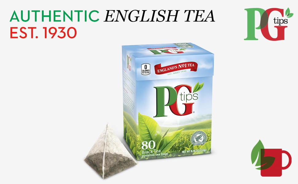 PG tips Pyramid Tea Bags Black Tea - 40 CT