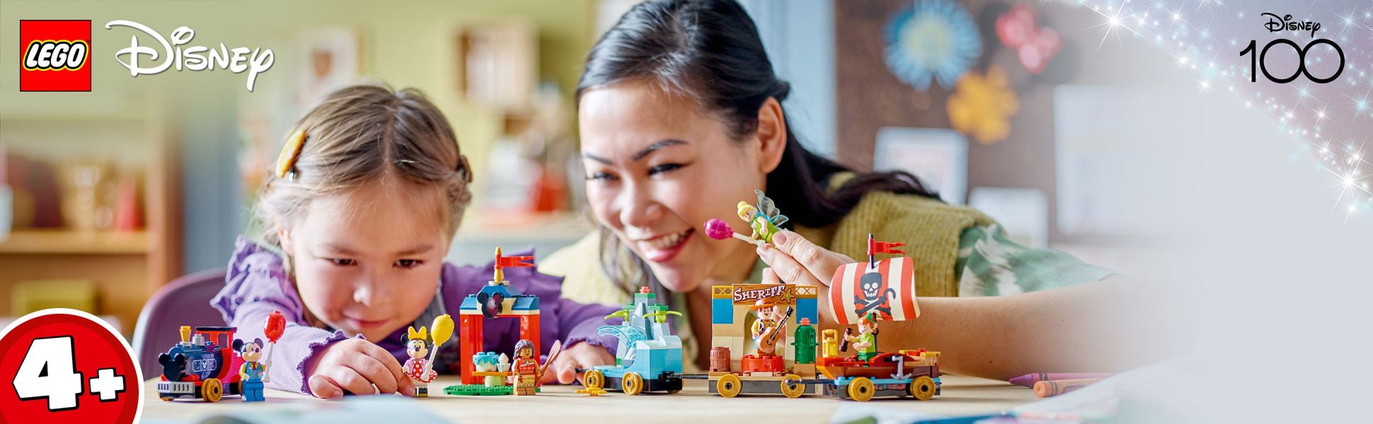 LEGO Disney 100 Celebration Train Building Toy 43212 Juego imaginativo,  divertido regalo de cumpleaños para niños en edad preescolar a partir de 4
