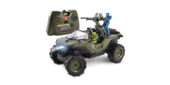 NKOK Halo Infinite RC: Battle Hog UNSC Warthog -W/ Master Chief & Spartan,  2.4 GHz Radio Control w/ Turbo Boost Vehicle