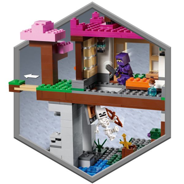LEGO Minecraft The Training Grounds House Building Set, 21183 Cave Toy 