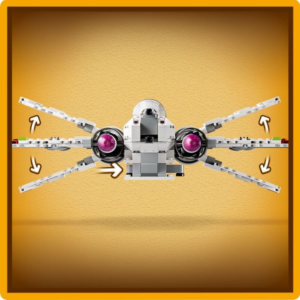 Adjust the wings for attack and cruise modes.