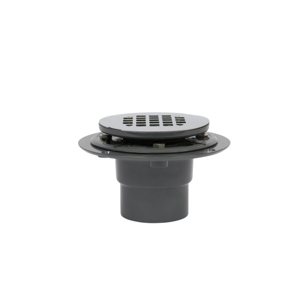Kit De Bonde De Douche PROFLO PF42801 En PVC - Pour Carrelage 2" Ou 3" - Grille Inox