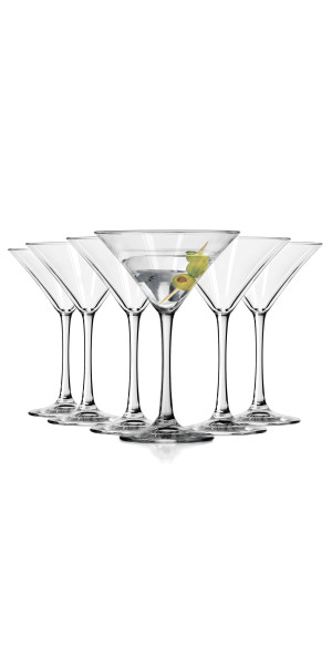 Libbey Essentials Martini Glasses, 8oz, Set of 6