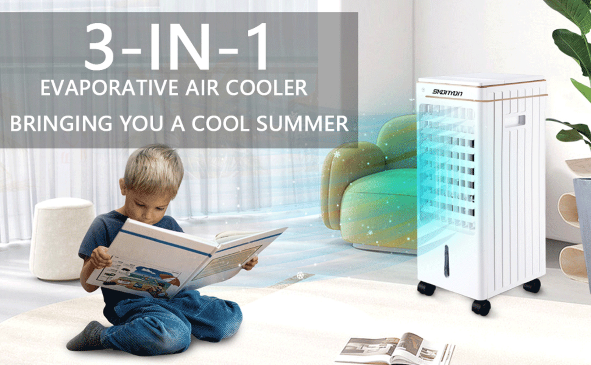 Fan　Air　Portable　Cooling　Evaporative　3-IN-1　YouYeap　Cooler