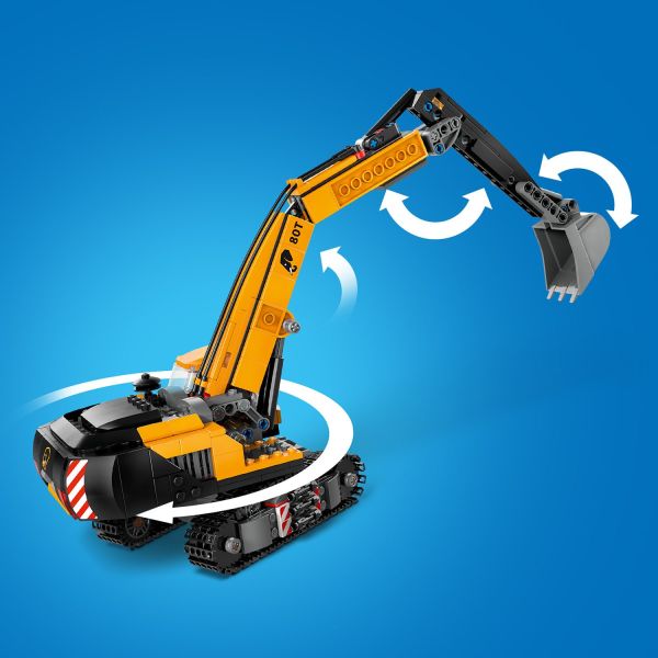 LEGO City Big Vehicles Yellow Construction Excavator 60420 by LEGO